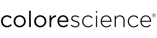 Colorescience® logo: black lowercase sans-serif text on white background