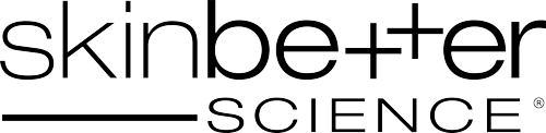 Skinbetter Science logo: stylized 'skinbetter' wordmark with horizontal line and 'SCIENCE' beneath in black