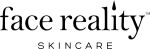 Face Reality Skincare logo with stylized droplet over the letter i