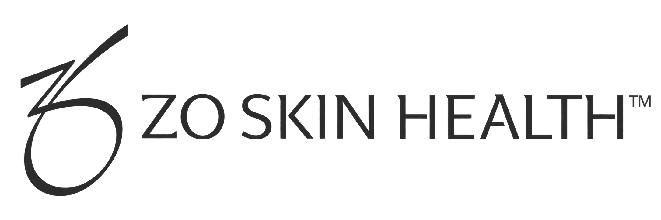 ZO Skin Health logo with stylized ZO emblem and clean sans-serif wordmark